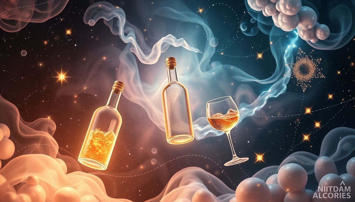 Baner z alkoholem symbolizuje pokusę i uwolnienie emocji we śnie.