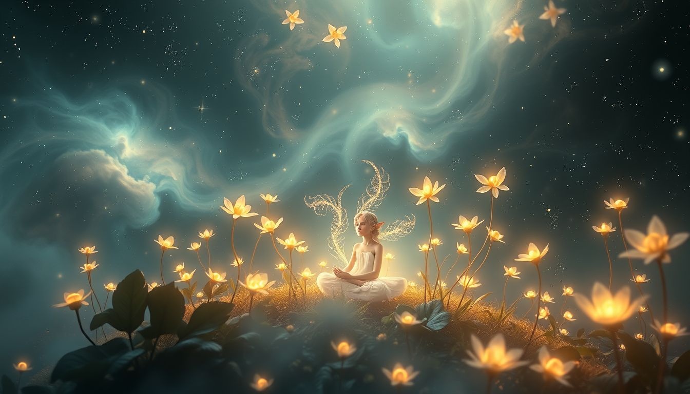 Elf w ogrodzie symbolizuje ochronę i magiczną harmonię natury.