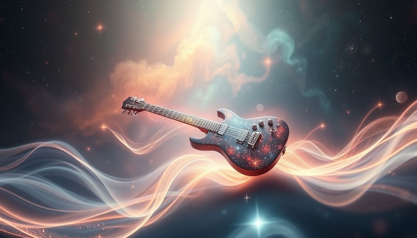 Gitara elektryczna symbolizuje wyrazistą, emocjonalną komunikację we śnie.