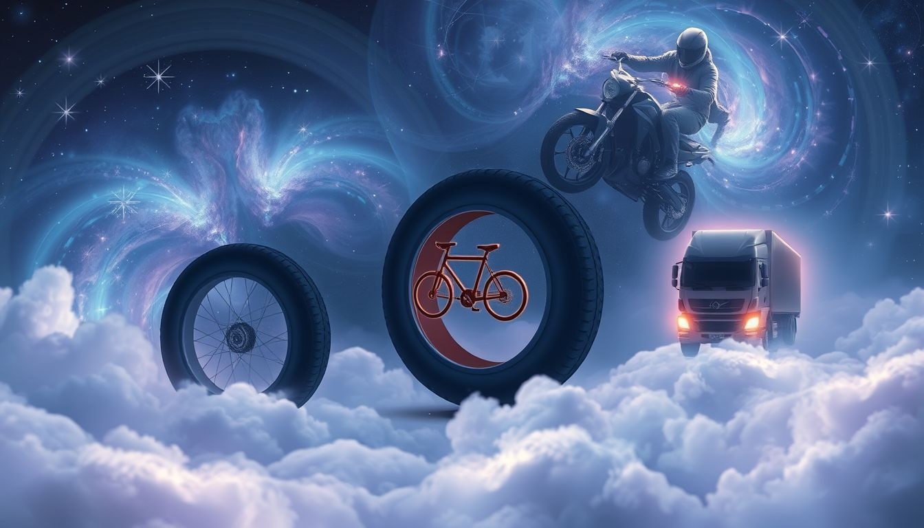 Opony różnią się budową w rowerach, motocyklach i ciężarówkach.