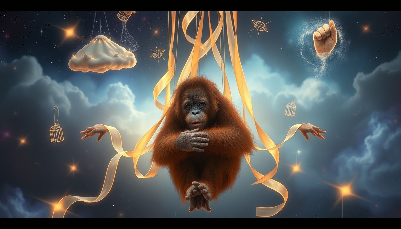 Orangutany w cyrku cierpią przez manipulację i brak wolności.