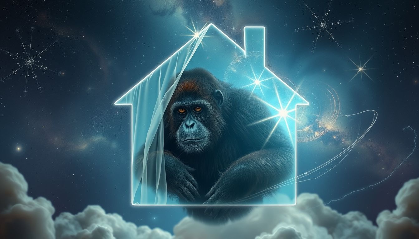 Obecność orangutana w domu symbolizuje naruszenie prywatności i chaos.