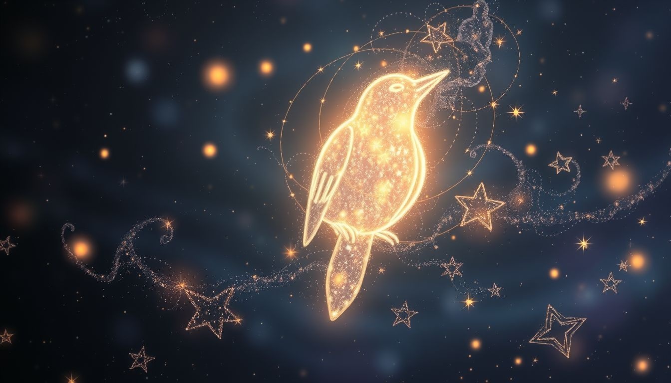 Słowik we śnie symbolizuje piękno i inspirację duchową.