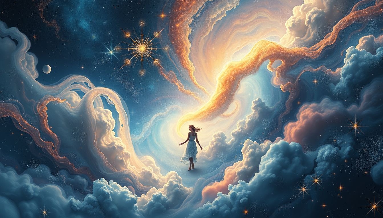 Wdowa w podróży symbolizuje odkrywanie nowego celu życia.