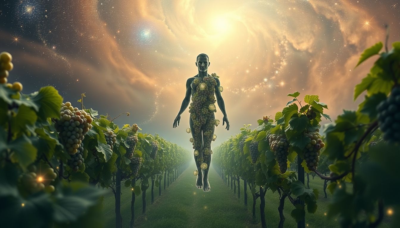 Sen o przemianie w wino symbolizuje duchową przemianę i harmonię.