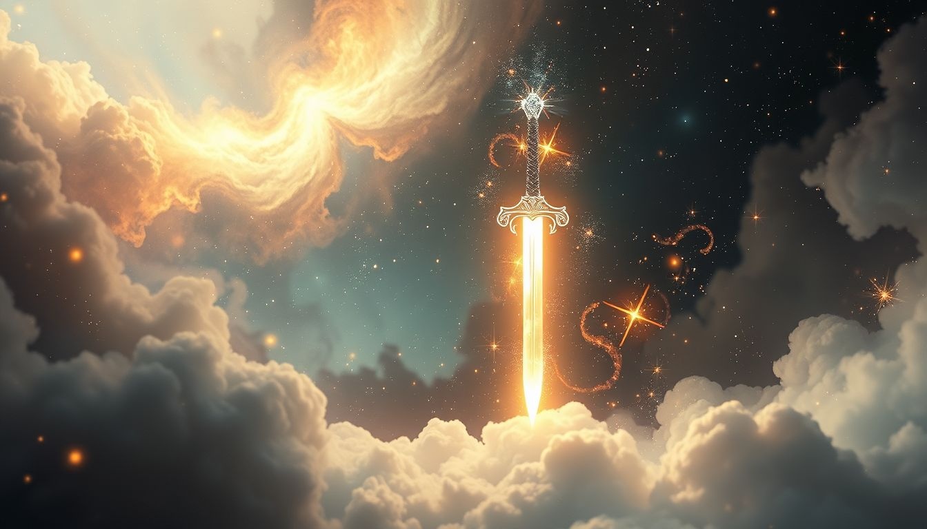 Magiczny miecz we śnie symbolizuje ukrytą siłę i transformację.