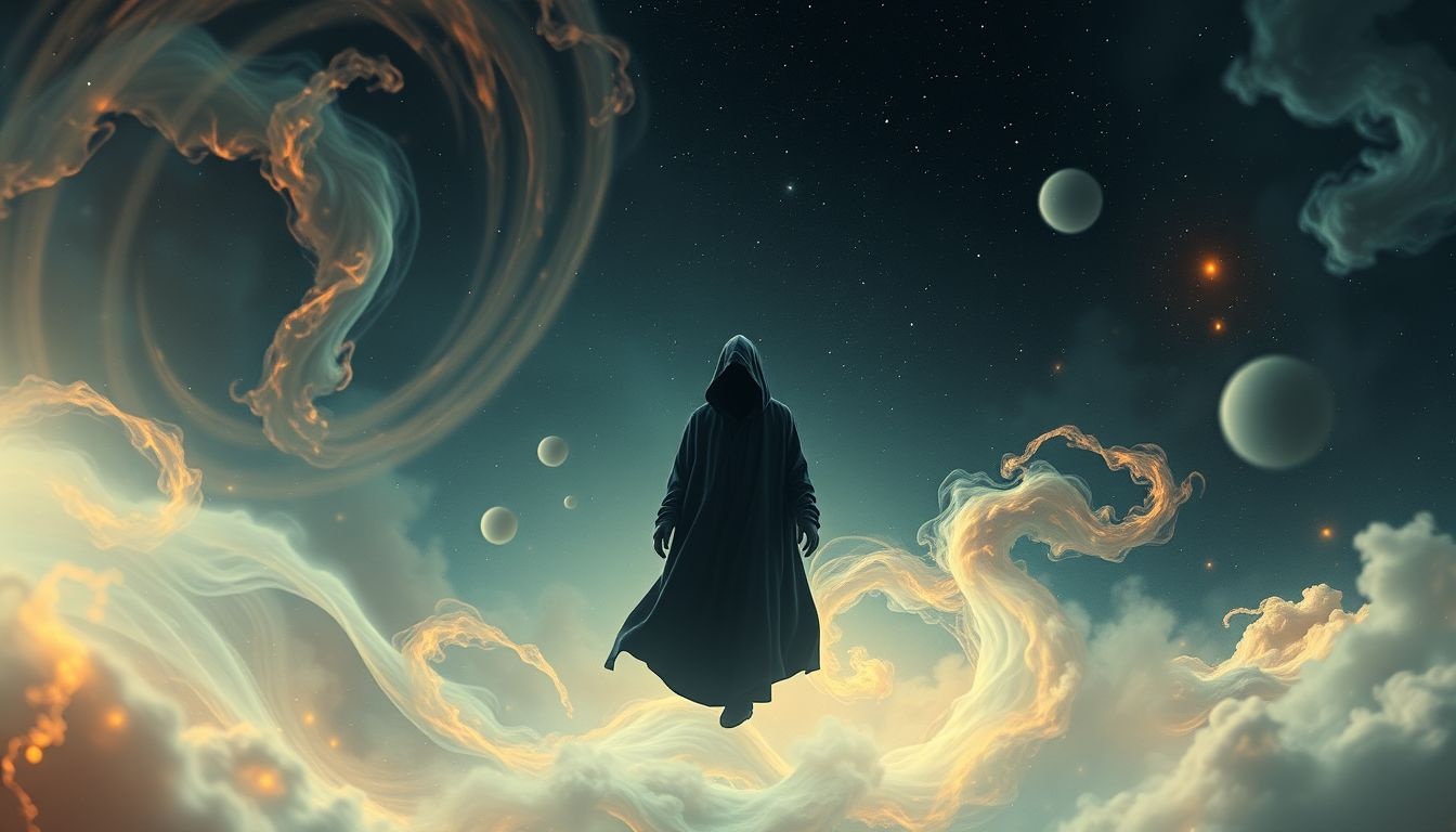Wizytator milczący symbolizuje ukryte obawy i niewypowiedziane prawdy.