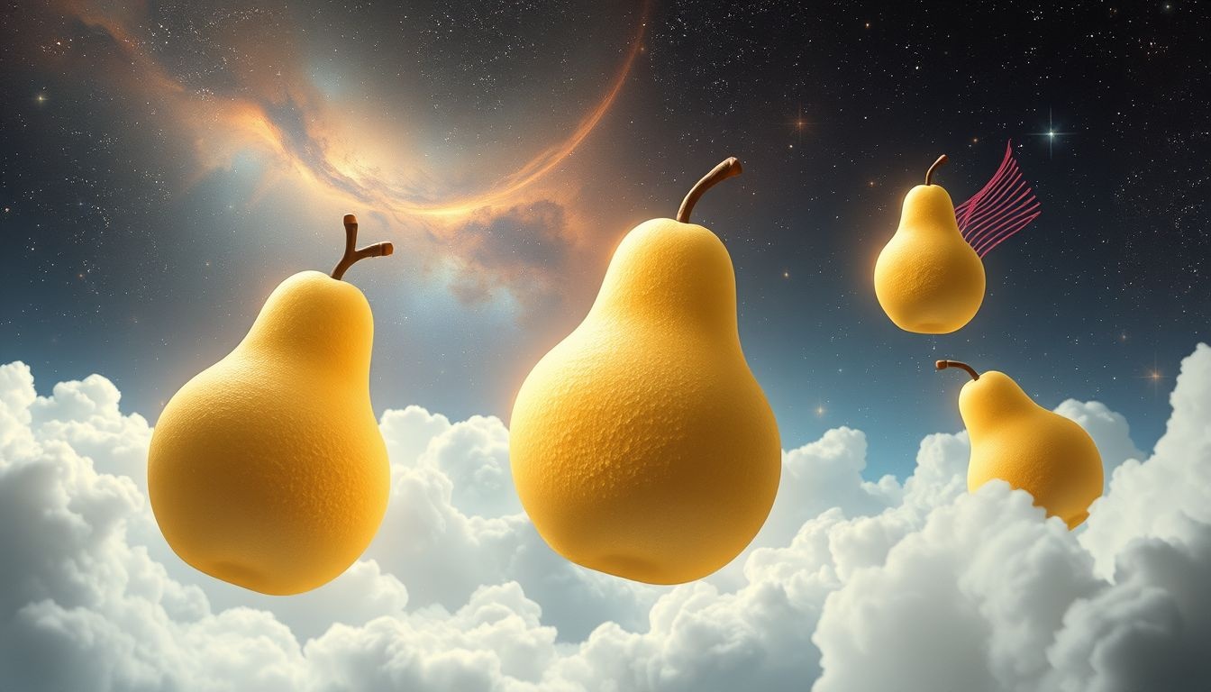 Zdrowe gruszki symbolizują pomyślność i osiągnięcie sukcesu.