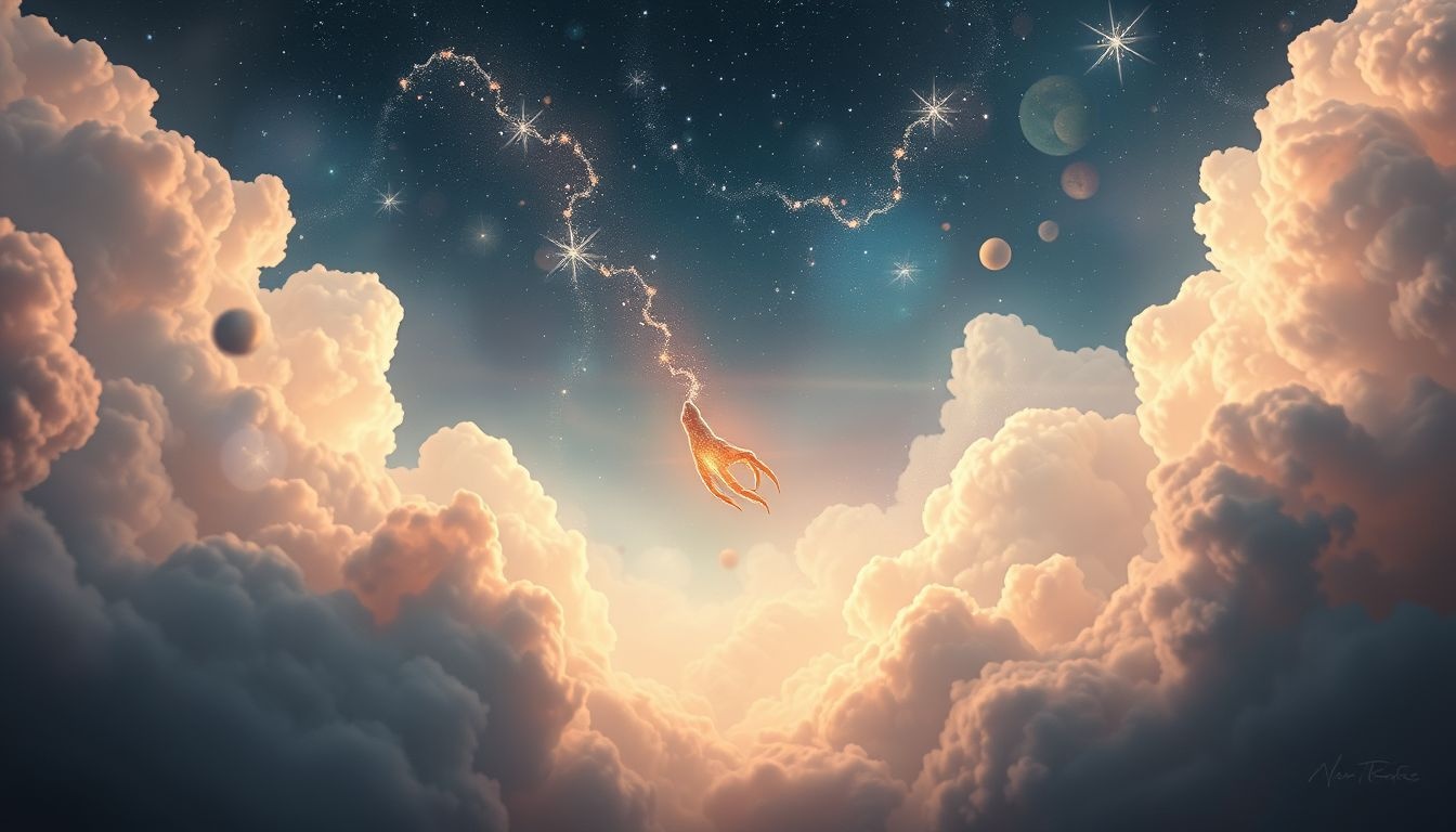 Łapa ptaka spadająca z nieba symbolizuje nagłą zmianę losu.