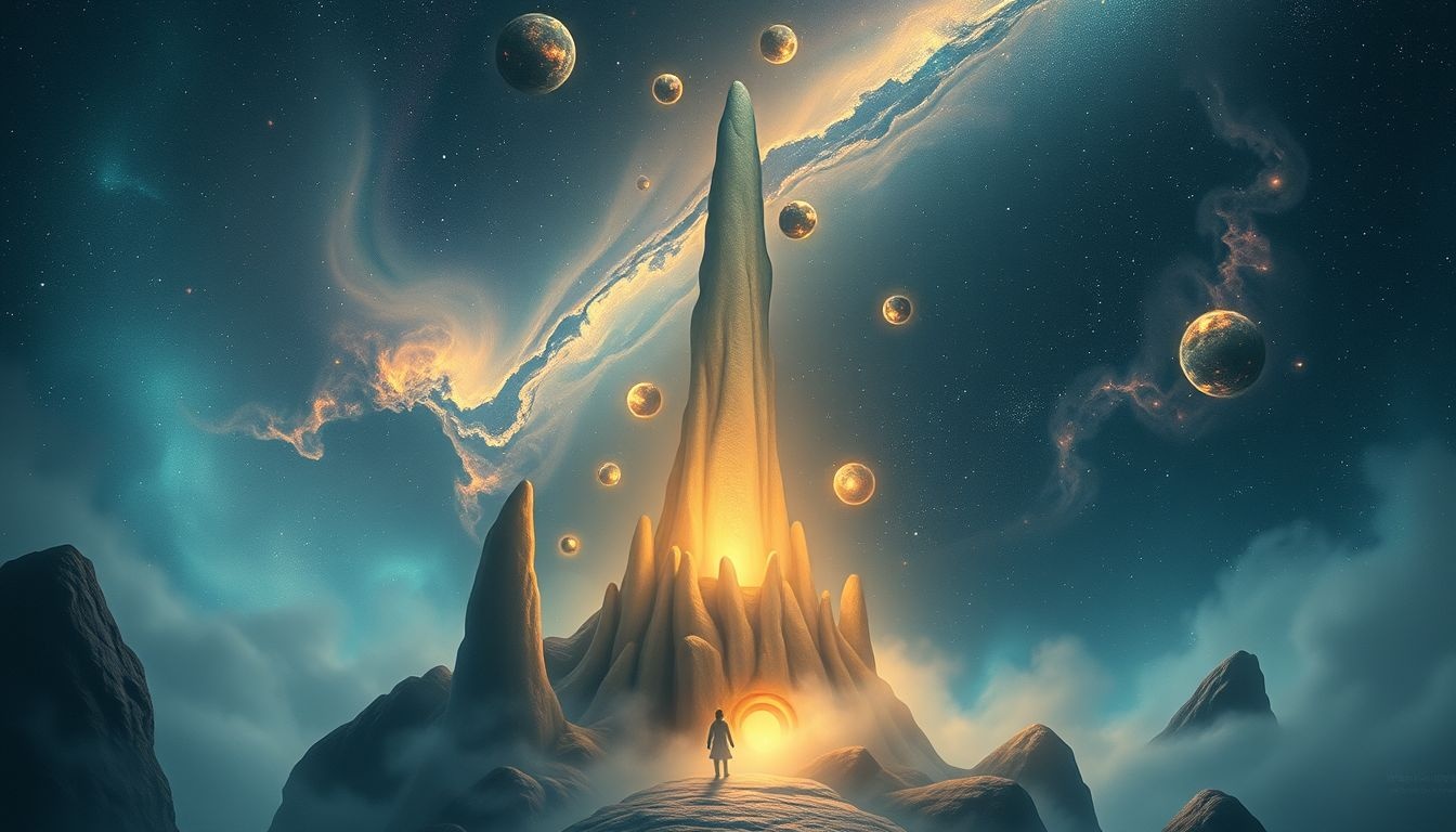 Stalagmit symbolizuje trwałość i rozwój duchowy w snach.