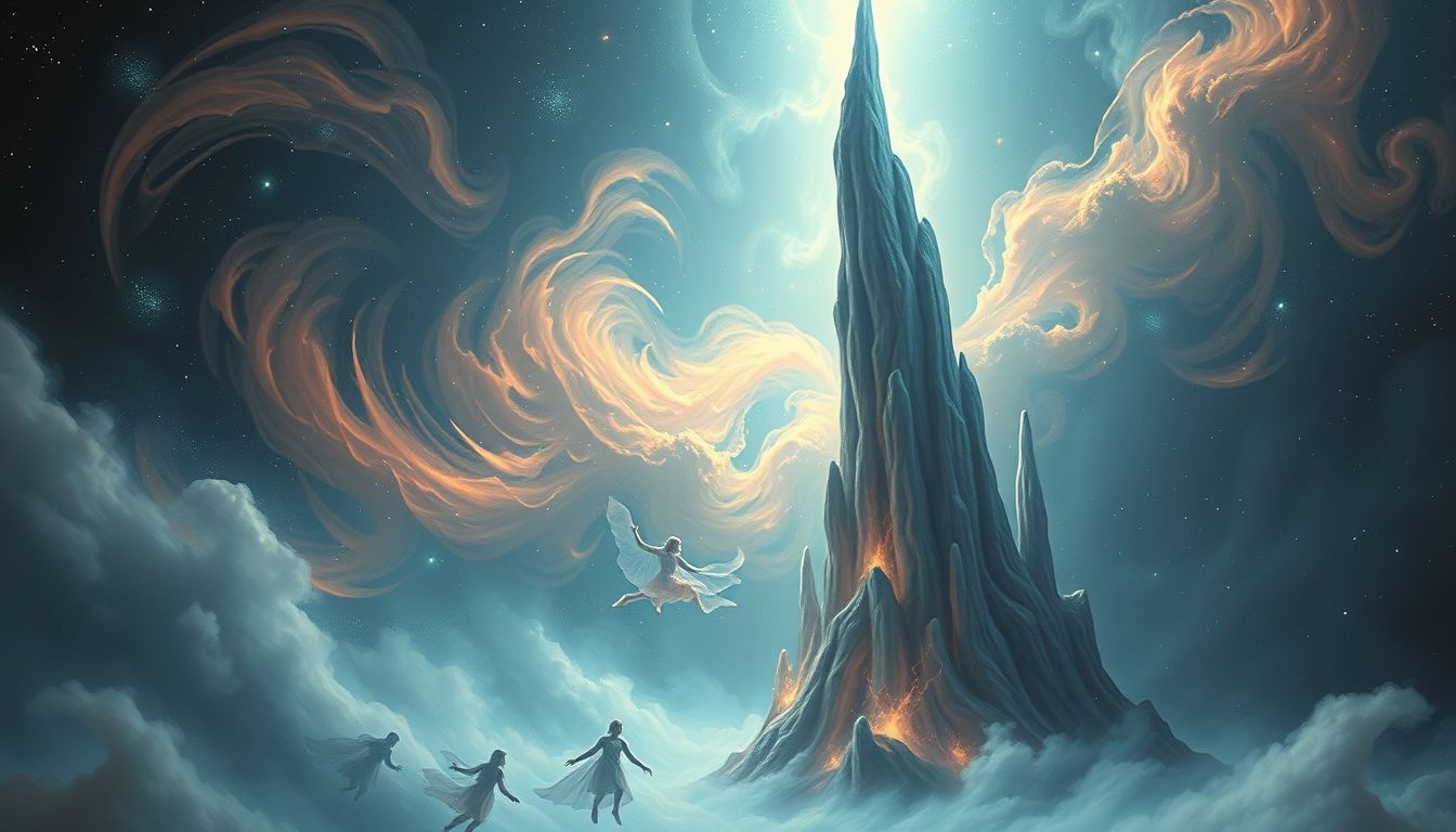 Ucieczka przed stalagmitem symbolizuje unikanie narastających problemów.