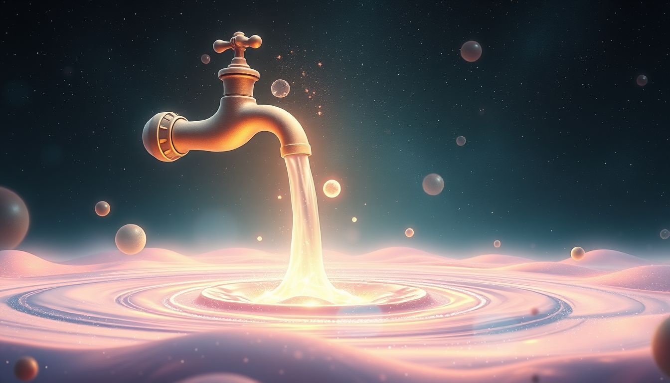 Odkręcony kran we śnie symbolizuje nieograniczoną twórczą energię.
