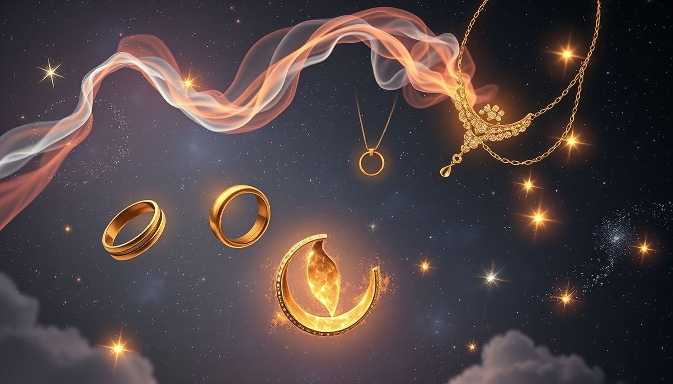 Mosiężna biżuteria symbolizuje trwałość i wartości rodzinne w snach.