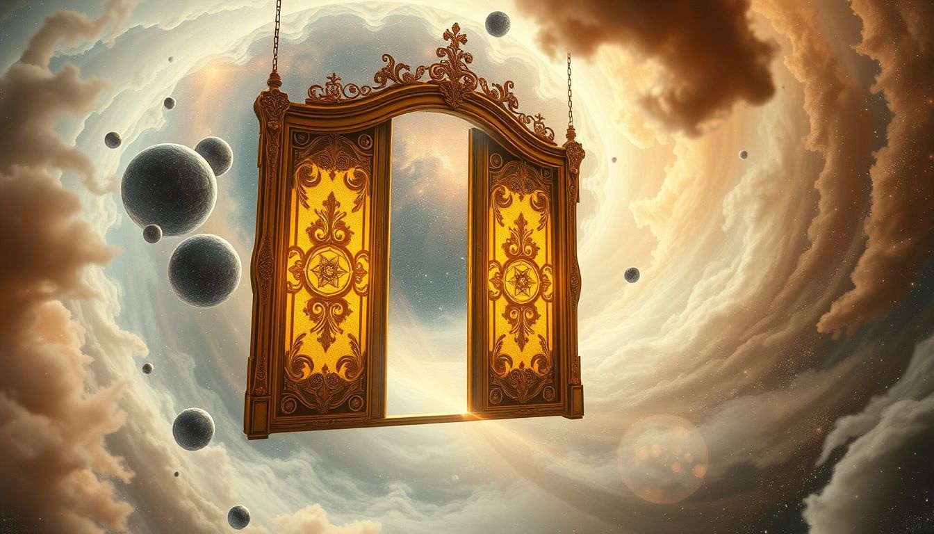 Mosiężne drzwi symbolizują nowe, trwałe możliwości i wyzwania.