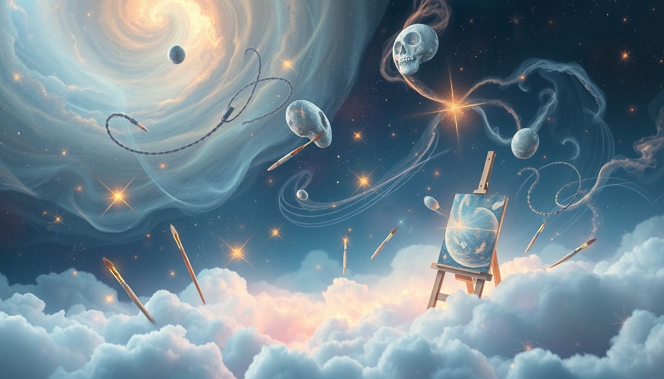 Narzędzia malarskie we śnie symbolizują kreatywność i zmiany.