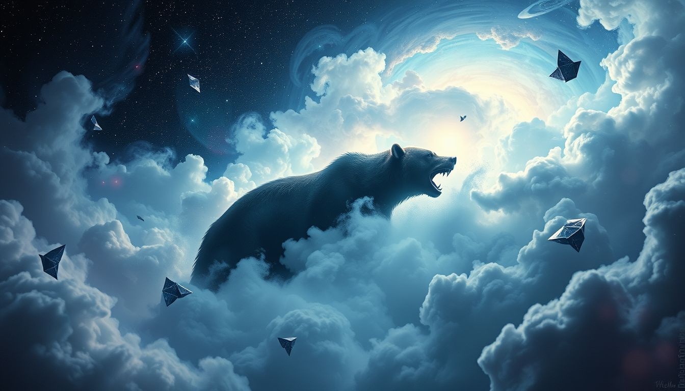 Niedźwiedź grizzly symbolizuje ukryte zagrożenie i wewnętrzny strach.