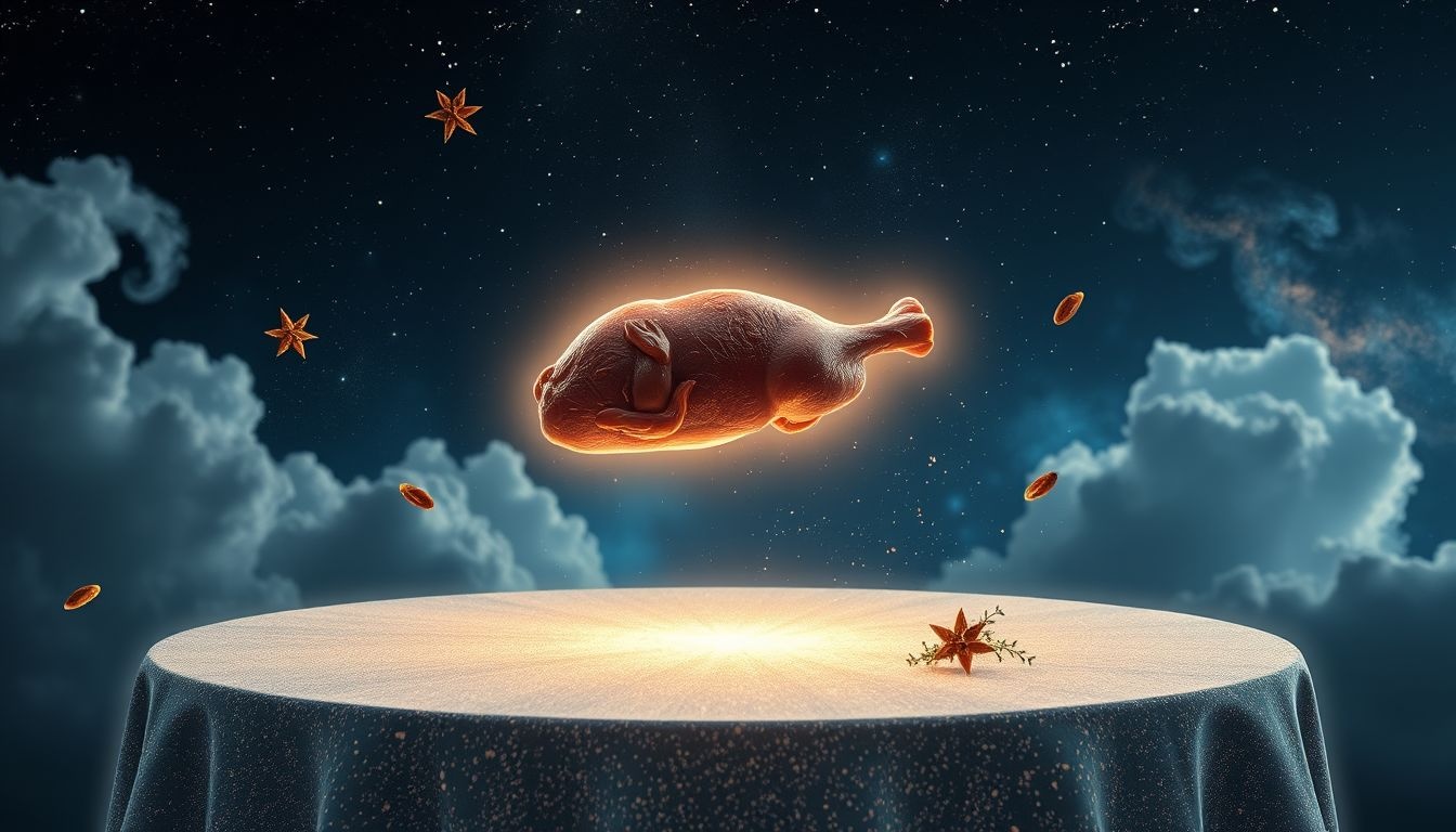 Pieczeń wieprzowa we śnie symbolizuje obfitość i pomyślność.