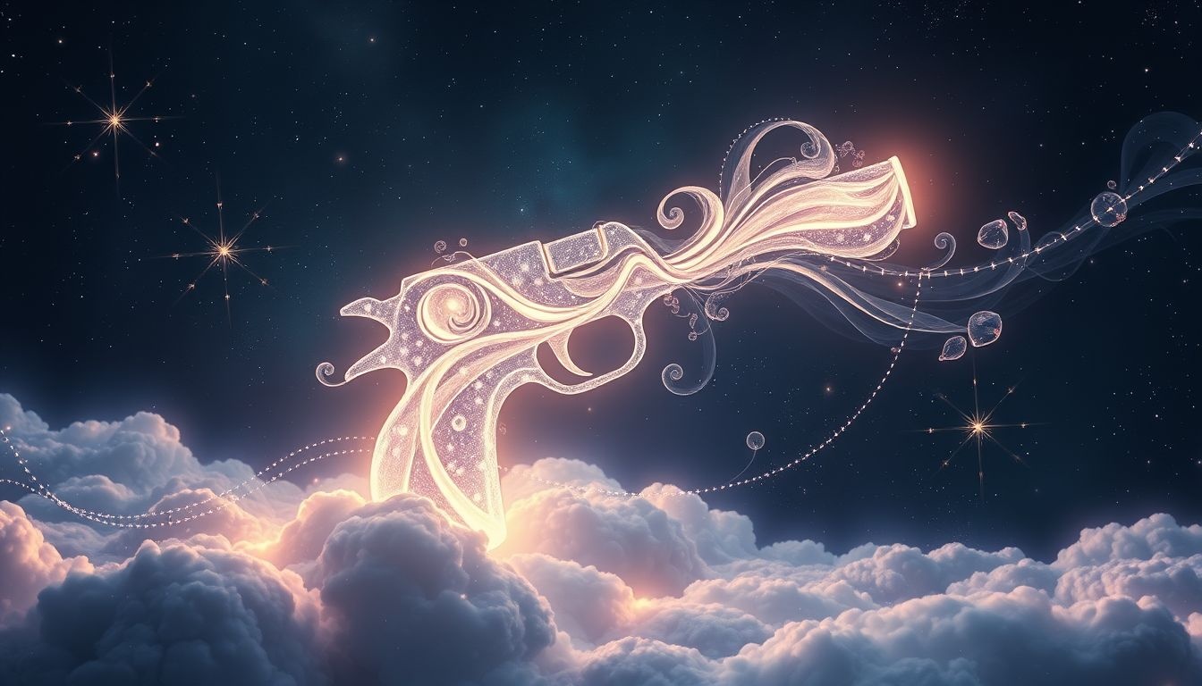 Pistolet we śnie symbolizuje zagrożenie lub tłumione emocje.