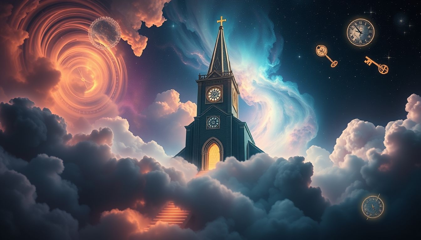 Wieża kościelna w śnie symbolizuje duchowe dążenie i ochronę.