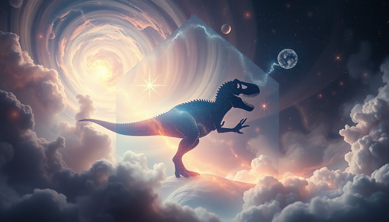 Sen o Tyrannosaurus rex w domu symbolizuje ukryte zagrożenia i siłę.