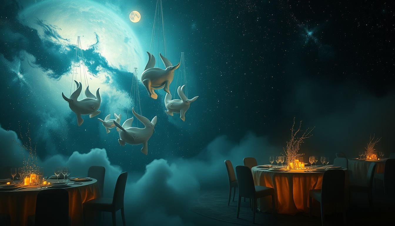 Awaria prądu na uczcie ślubnej symbolizuje niespodziewane przeszkody.