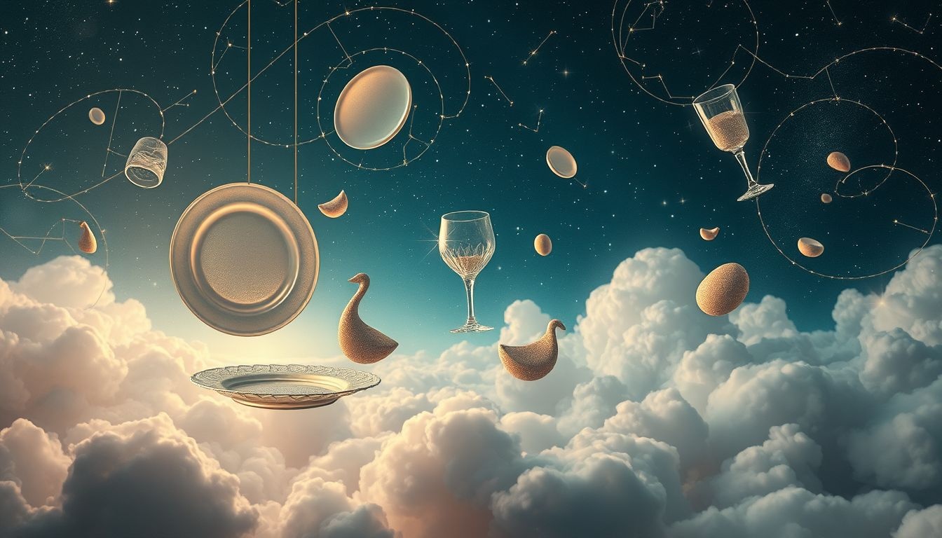 Problemy z jedzeniem na uczcie ślubnej symbolizują konflikty rodzinne.