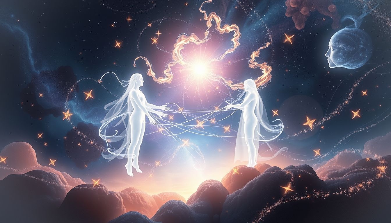 Przekazywanie magicznej energii symbolizuje wewnętrzną moc i transformację.