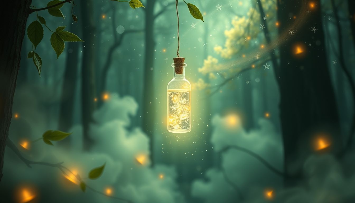 Balsam w lesie symbolizuje oczyszczenie ducha i spokój natury.