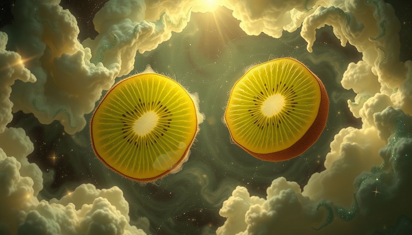 Kiwi symbolizuje odwagę, świeżość i zdrowotną regenerację snu.