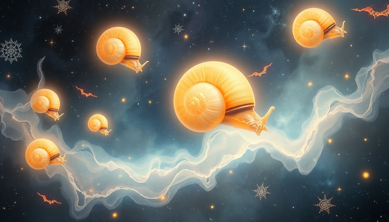 Muszle ślimaka symbolizują ochronę i duchową transformację w mitologiach.