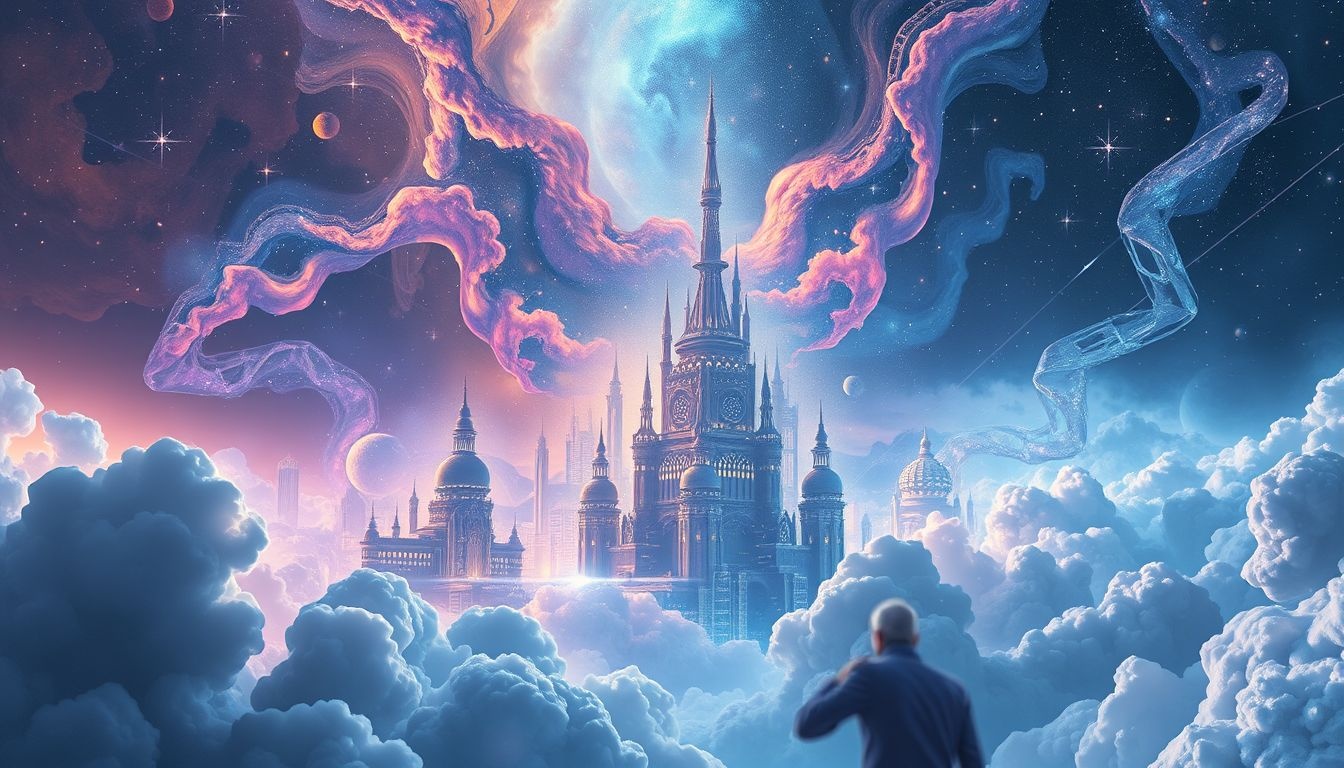 Miasto przyszłości symbolizuje nadzieję na nowy początek życia.