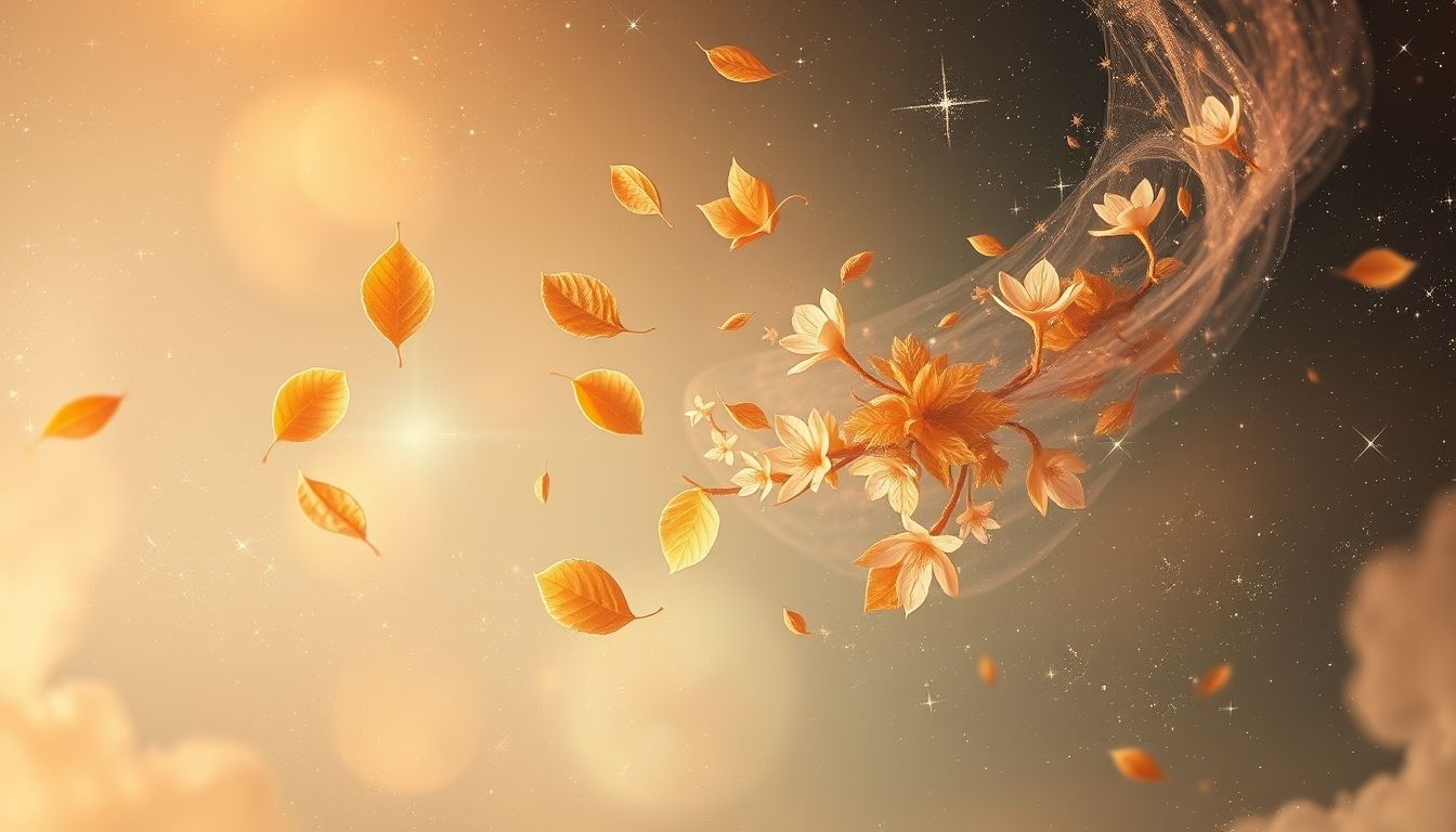 Niespodziewana zmiana pory roku symbolizuje nagłe życiowe przełomy.