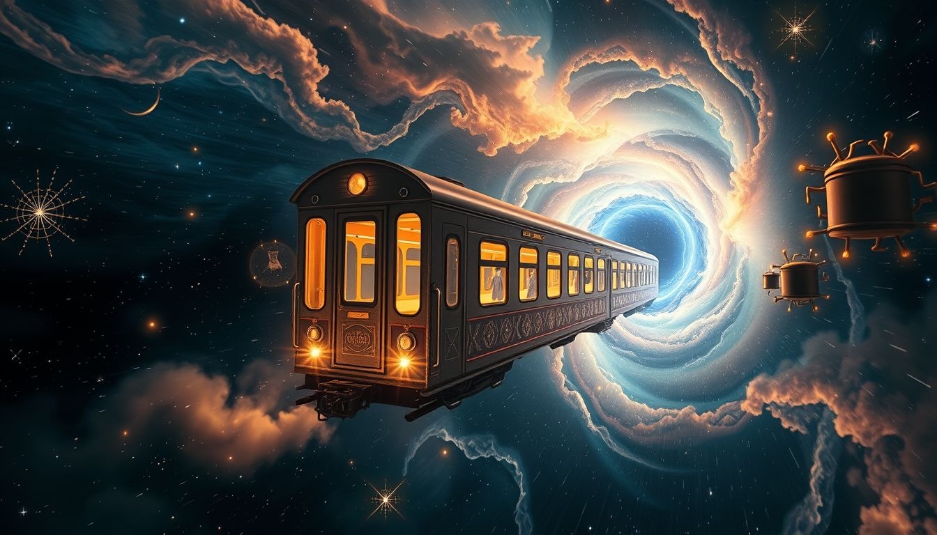 Przejazd przez tunel symbolizuje przejście przez trudny etap życia.