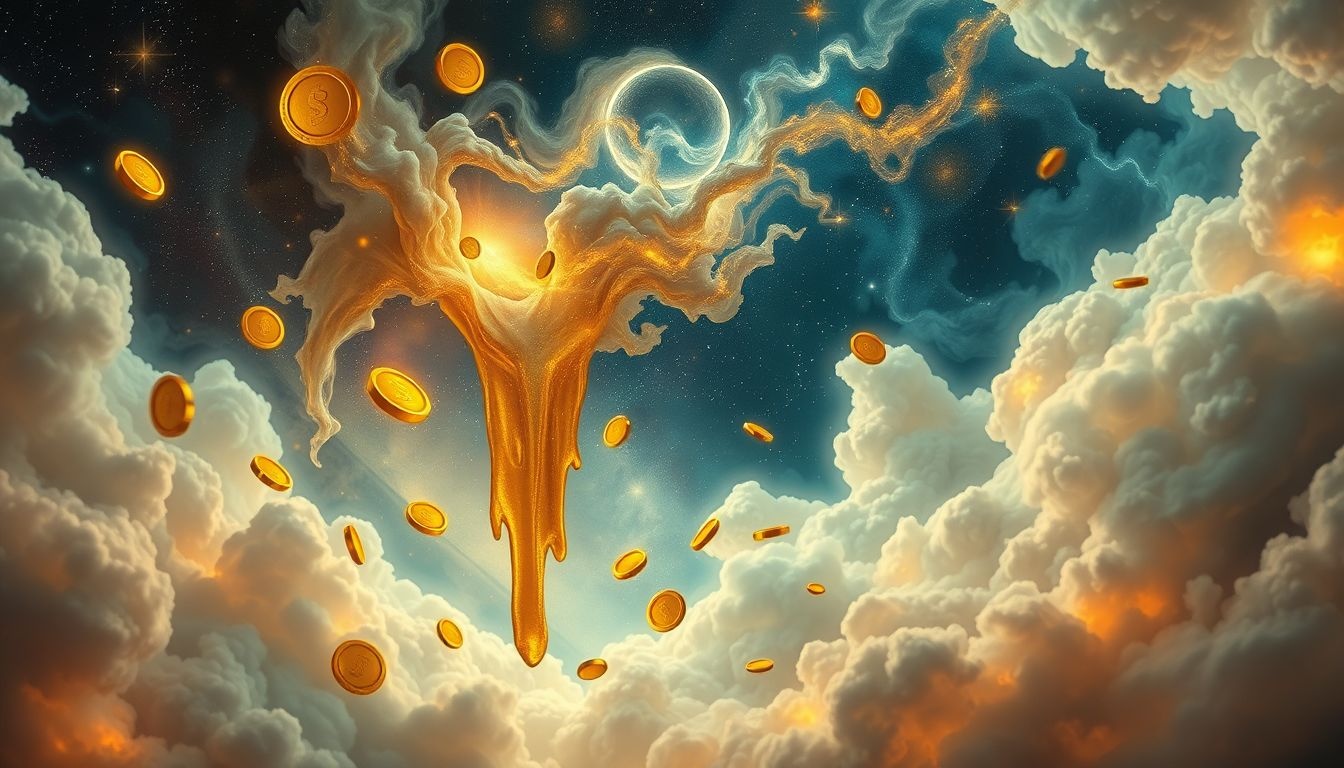 Sen o spadającym Bitcoinie symbolizuje strach przed stratą finansową.