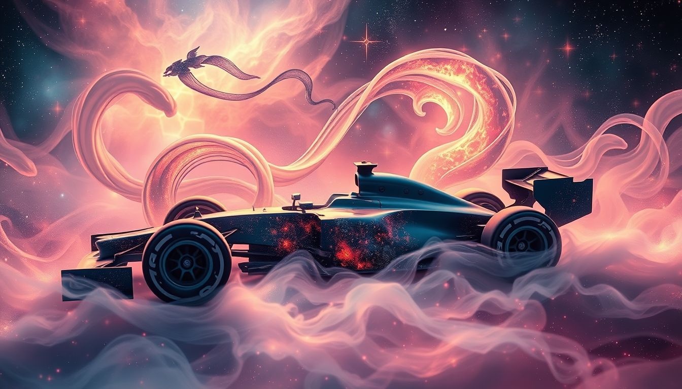 Sen o Formule 1 symbolizuje szybkie zmiany i ambicje życiowe.