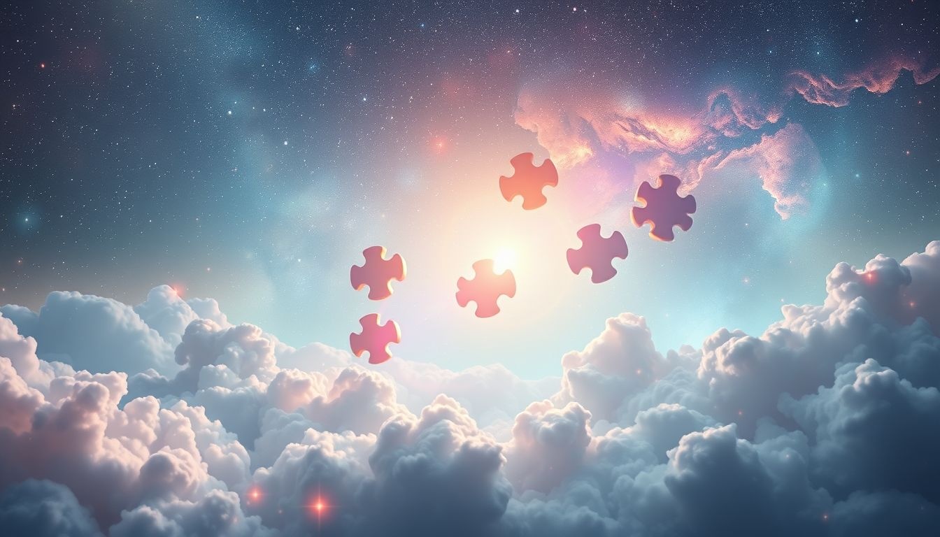 Układanka z motywem religijnym symbolizuje duchowe odnalezienie i wiarę.