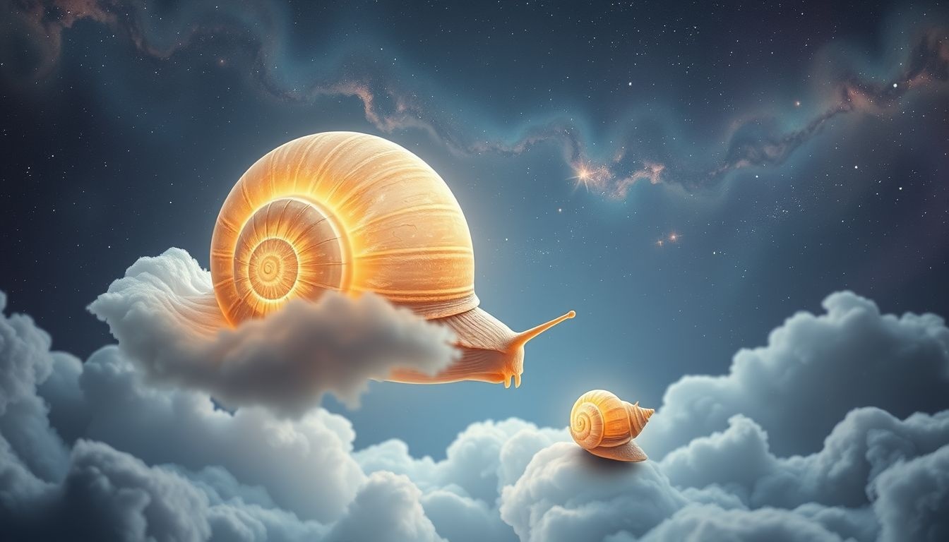 Wielkość muszli ślimaka symbolizuje intensywność i głębię snu.