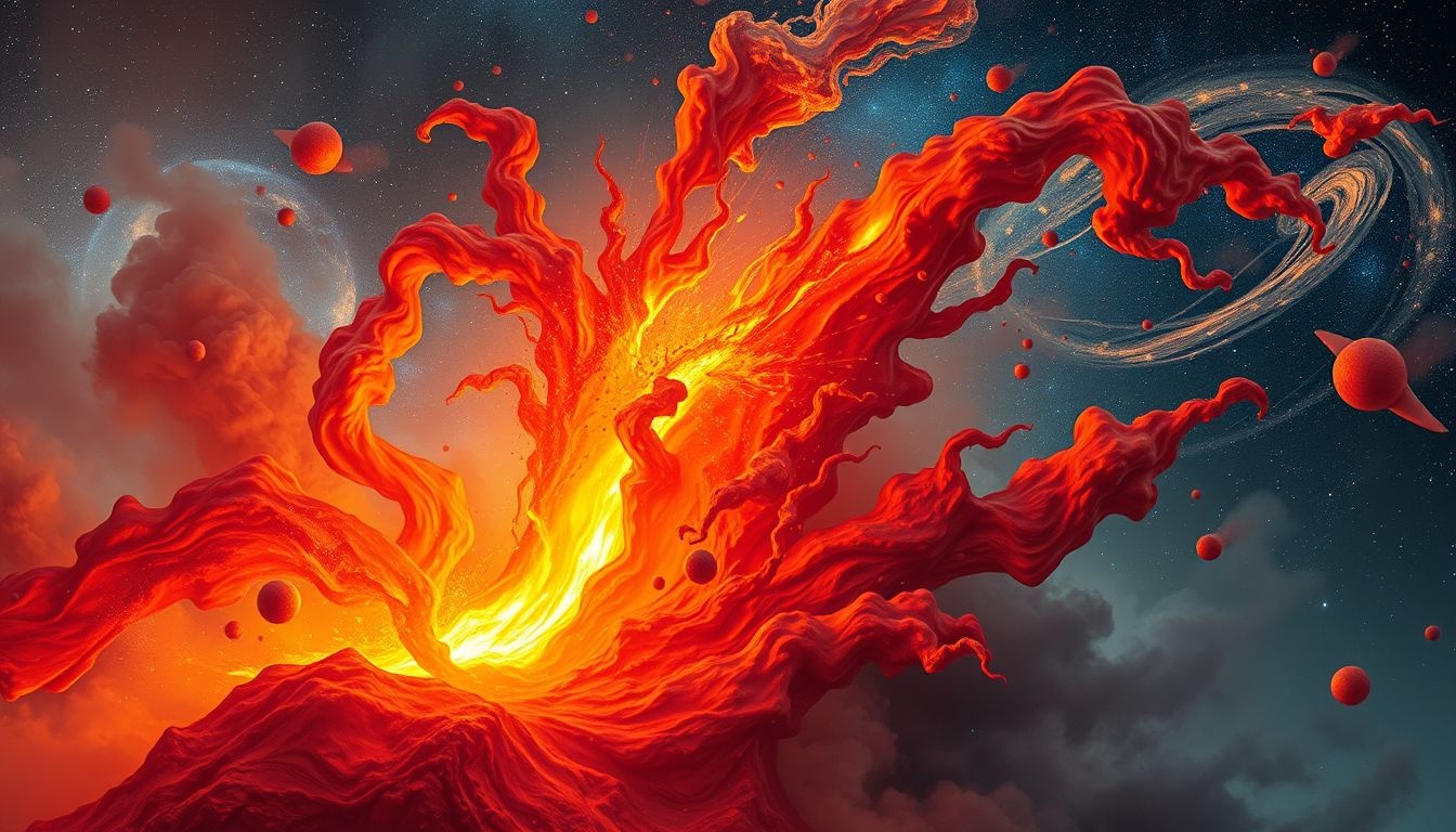 Wybuch wulkanu symbolizuje nagromadzone, nieuświadomione emocje i gniew.