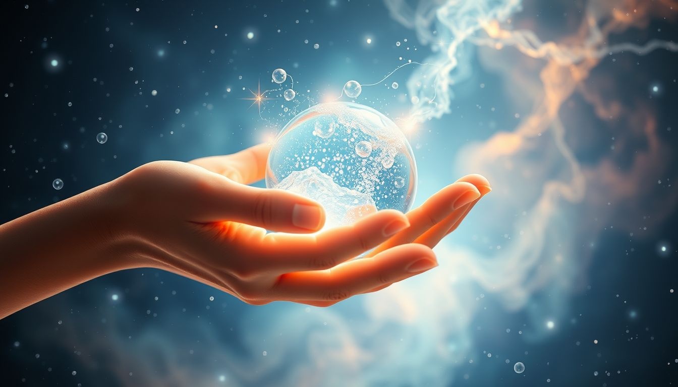 Otrzymanie musującej wody symbolizuje radość i nowe możliwości.