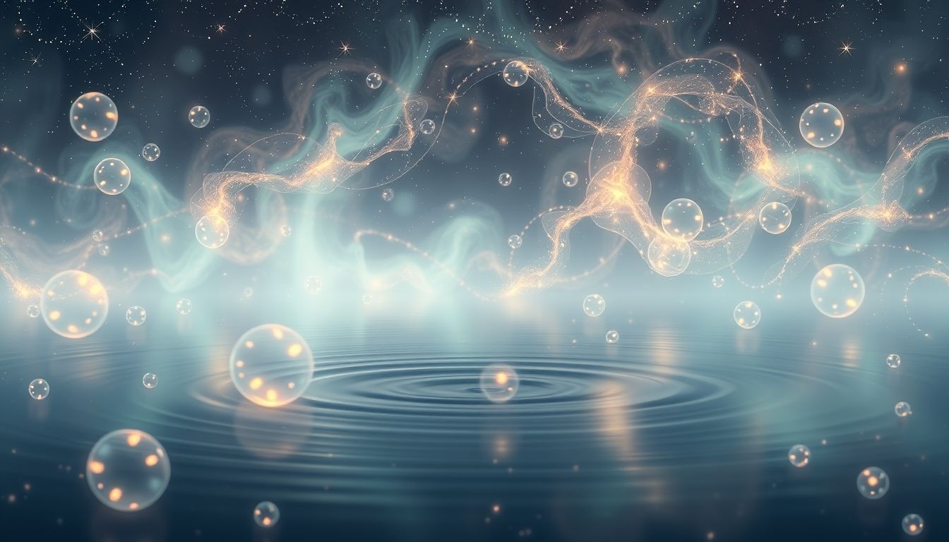 Musująca woda bez gazu symbolizuje spokój i wewnętrzną równowagę.