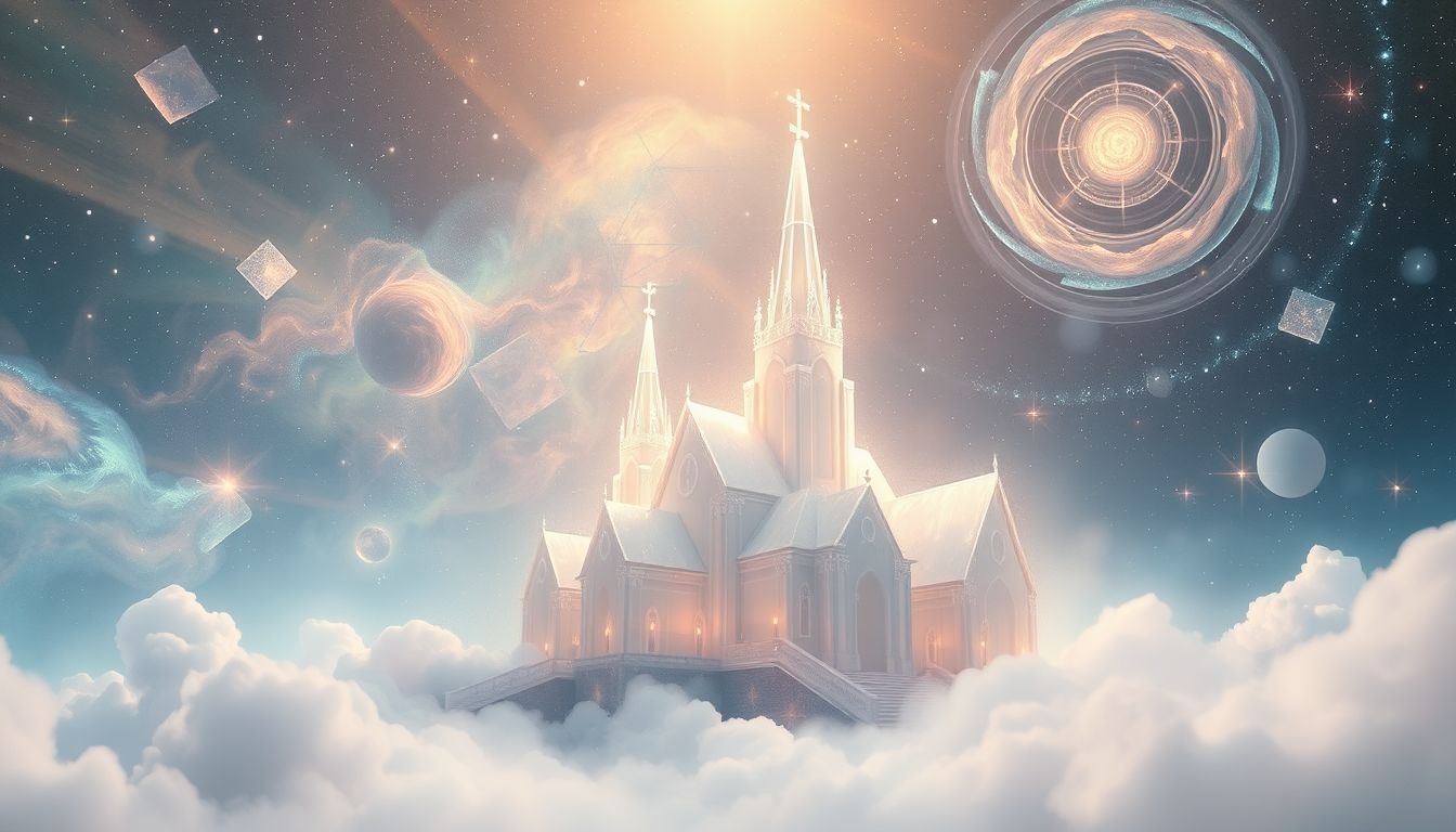 Budowa kościoła symbolizuje nadzieję i duchowe odrodzenie snu.