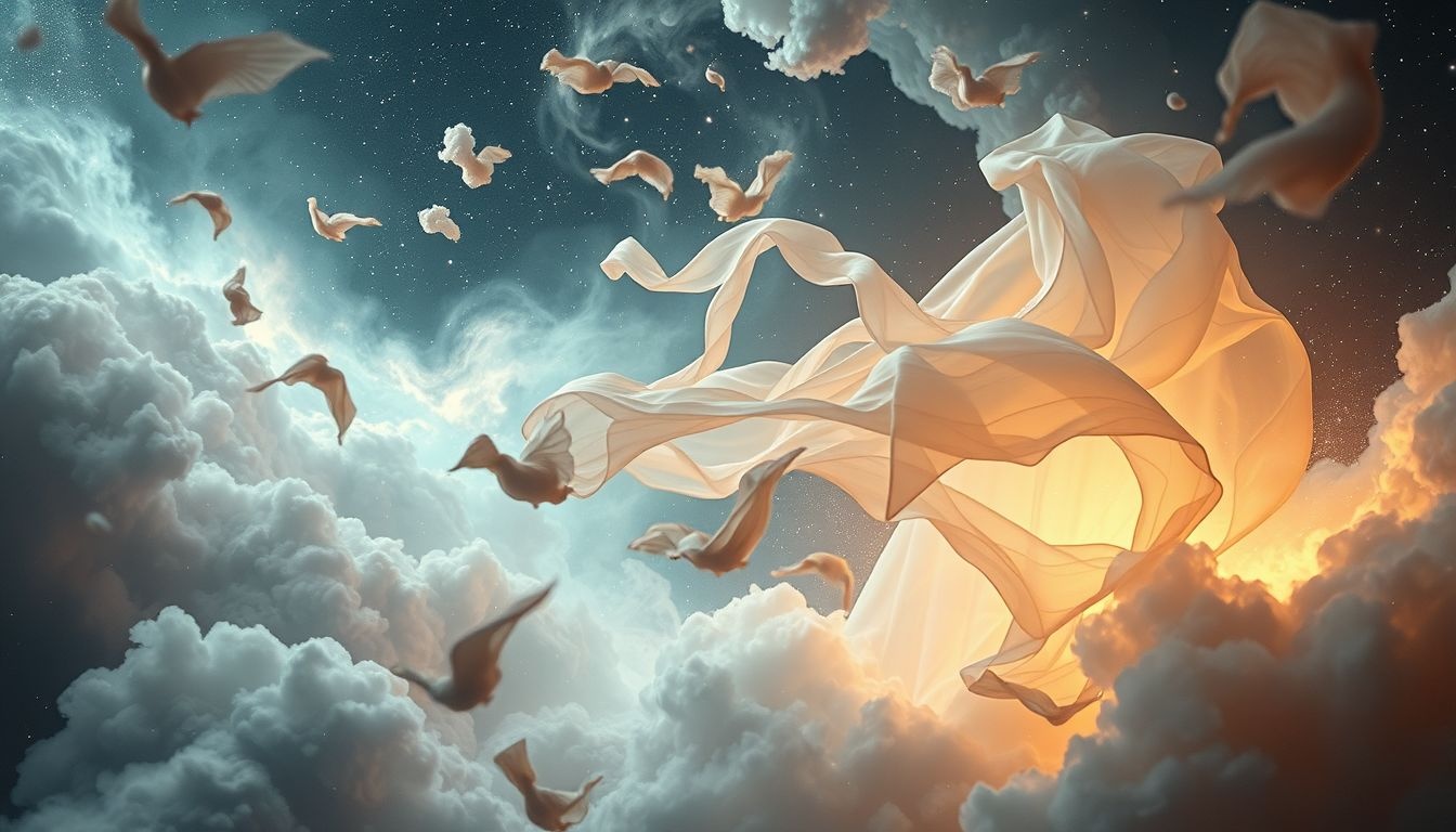 Kradzież sukni symbolizuje utratę poczucia bezpieczeństwa i kontroli.