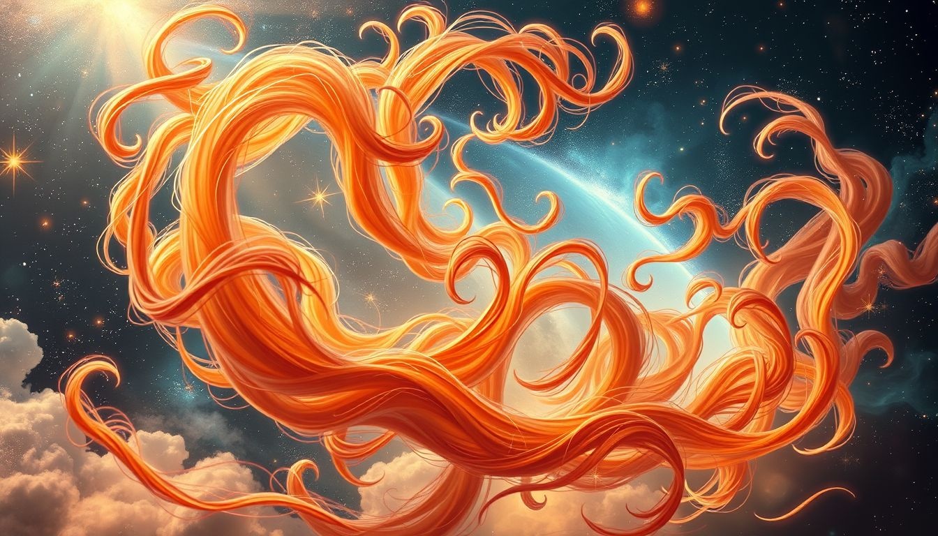 Kręcone loki symbolizują żywiołową energię i nieprzewidywalność duszy.