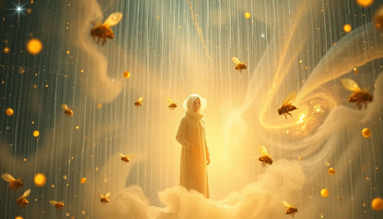 Widzenie pasiecznika w deszczu symbolizuje oczyszczenie i odnowę.