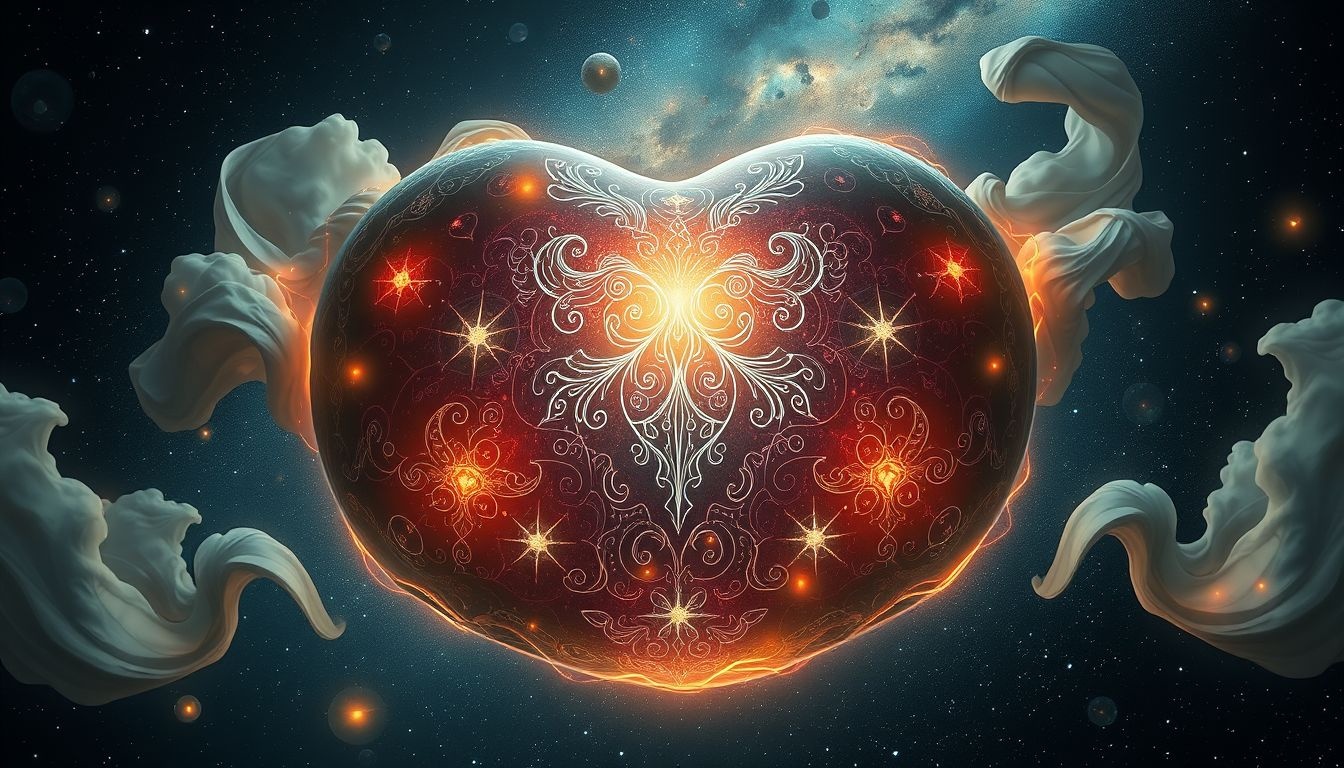 Blizny na klatce symbolizują emocjonalne rany i uzdrowienie.