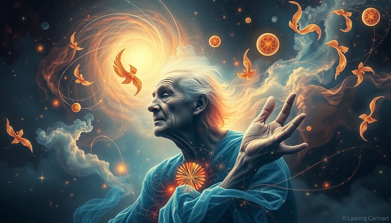 Sen o nauce w starości symbolizuje ciągłą ciekawość i rozwój.