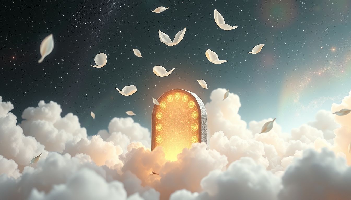 Sen o płatkach na grobie symbolizuje pamięć i pożegnanie bliskich.