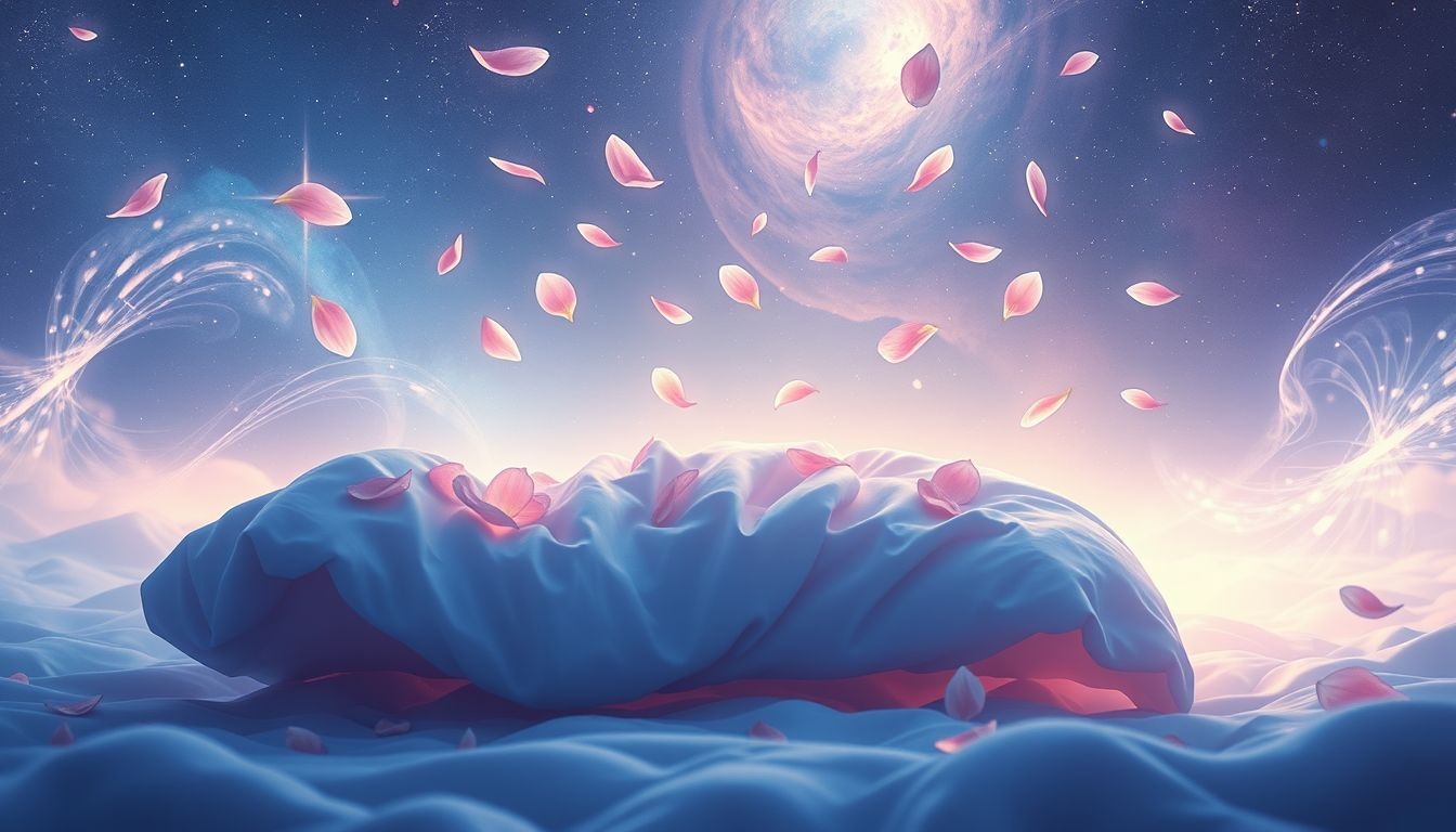 Sen o płatkach w łóżku symbolizuje romantyczne oczekiwania i intymność.