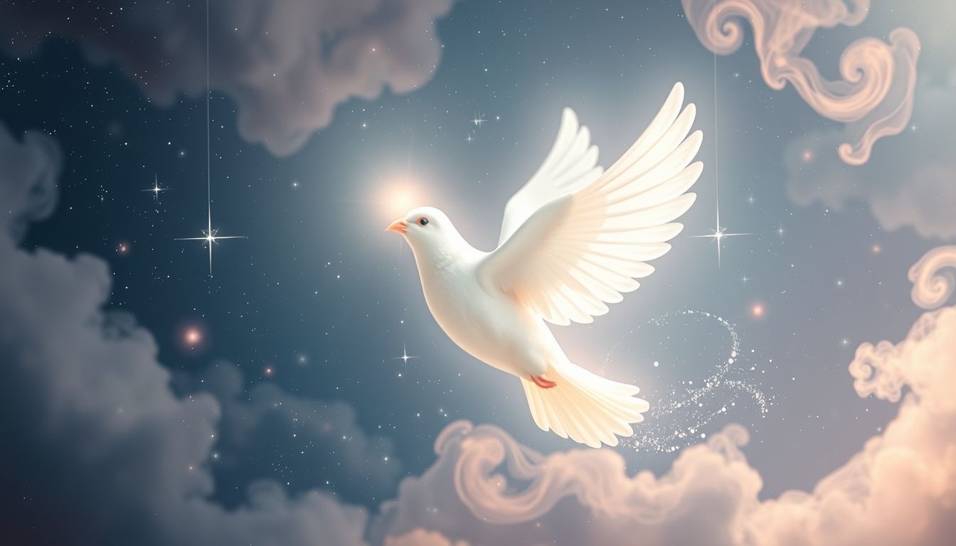 Gołębica w śnie symbolizuje pokój, nadzieję i duchową czystość.