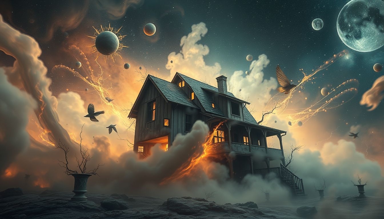 Sen o zniszczonym domu symbolizuje utratę stabilności życiowej.